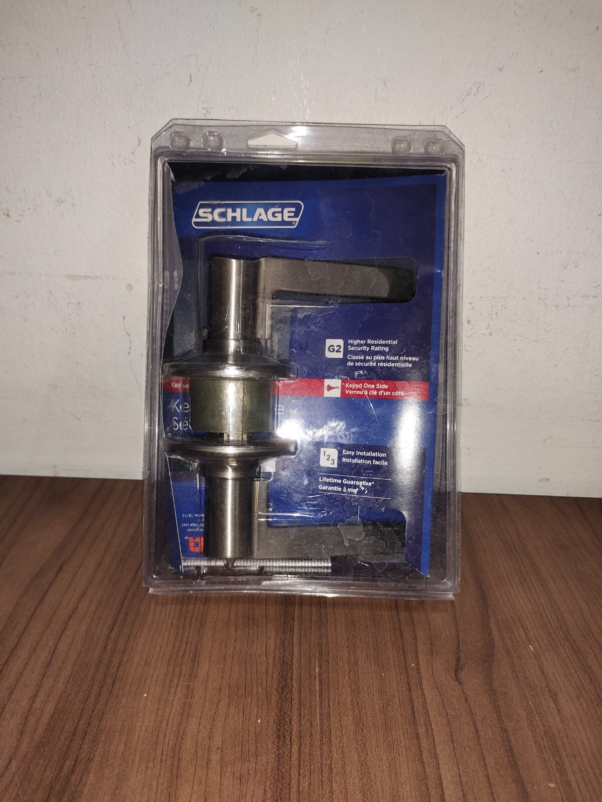 Schlage F51DLAT619ADD Schlage F51-LAT-ADD Latitude Single Cylinder Keyed - 1