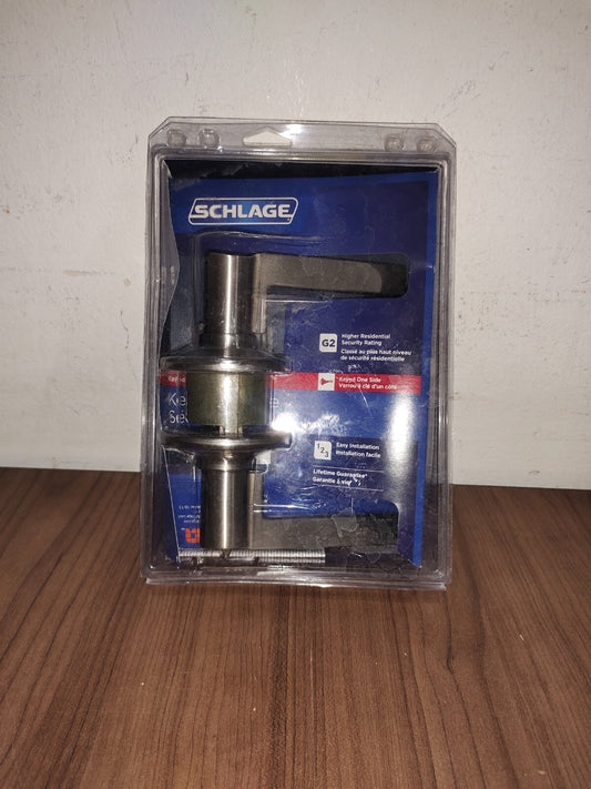 Schlage F51DLAT619ADD Schlage F51-LAT-ADD Latitude Single Cylinder Keyed - 1