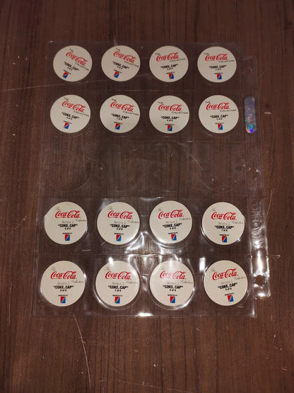 Vintage Rare Collectible - Coca-Cola Coke Caps - Set of 16