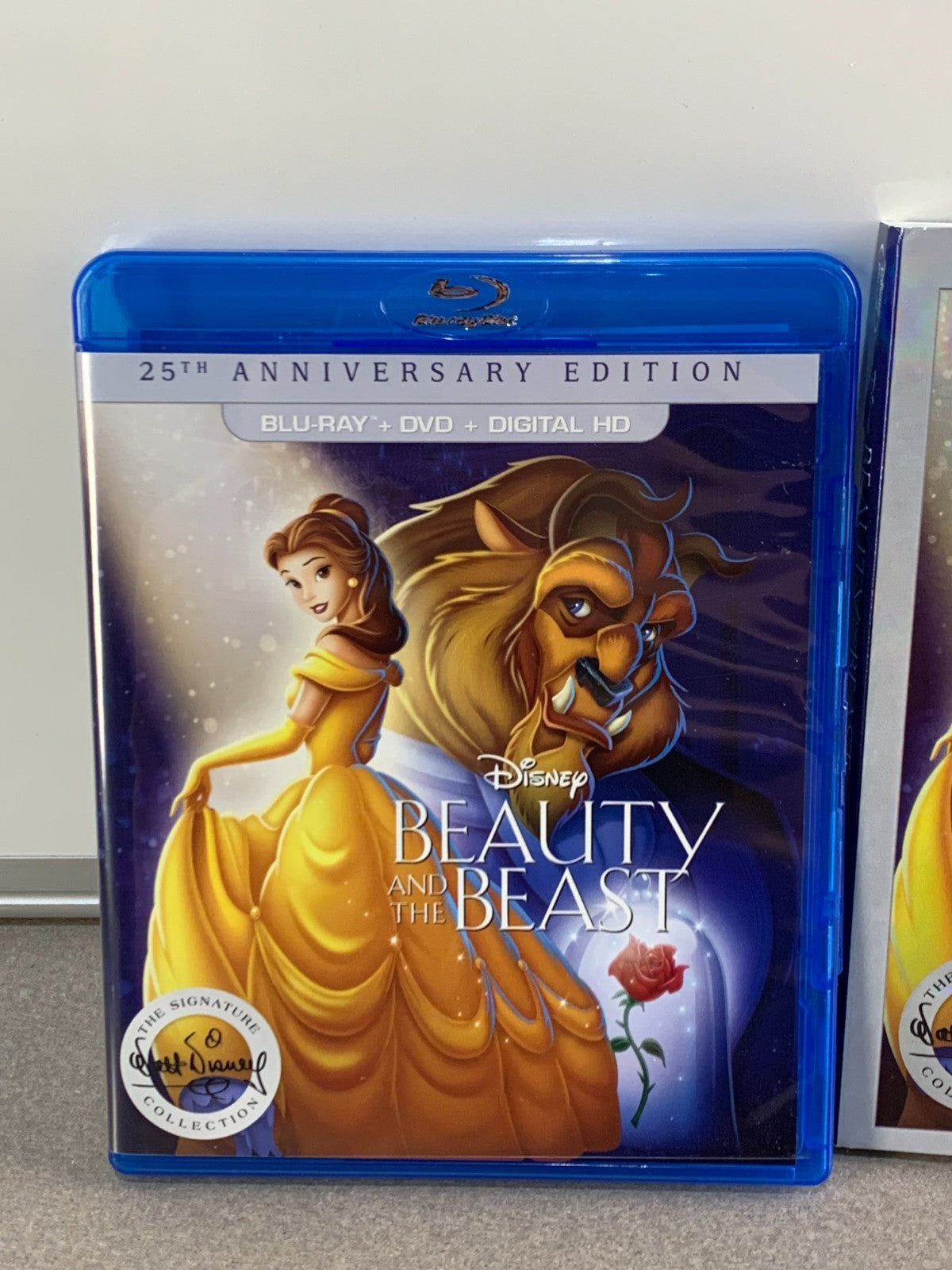 DISNEY BEAUTY AND THE BEAST 25TH ANNIVERSARY (BLU-RAY + DVD) W/ SLIPCOVER
