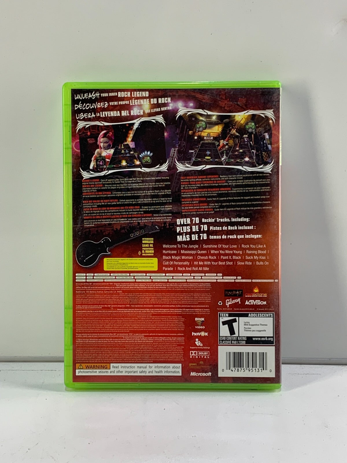 Guitar Hero III: Legends of Rock (Xbox 360, 2007) CIB Complete with Manual