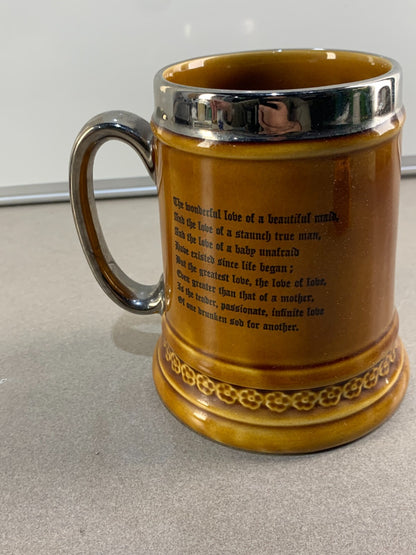 Pub Scene Stein Mug Staffordshire Elijah Cotton Lord Nelson Ware England Beer