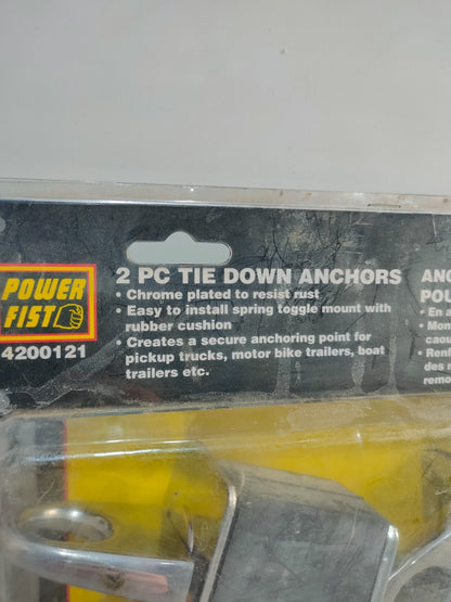 power fist 2 PC tie down anchors 4200121