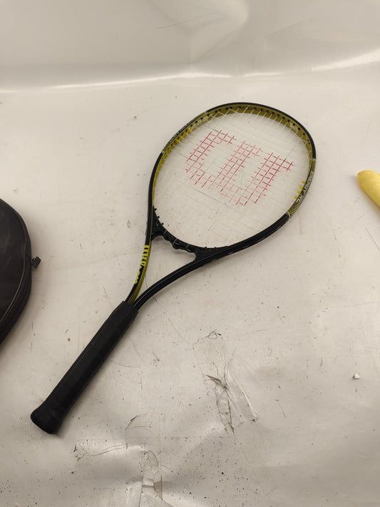 Wilson Tennis Racket Energy XL Yellow Black Pre-owned - With 3 Wilson Balls