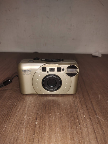 Konica Zoom FR735 Point And Shoot 35mm Film Camera + Case
