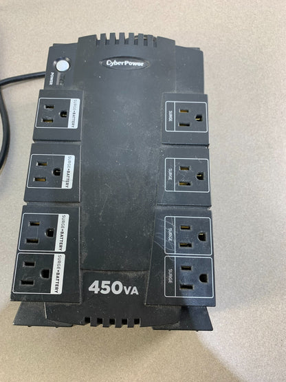 CyberPower SE450G-450VA/260W Black Backup UPS System with 8 Outlets & 5 ft Cord