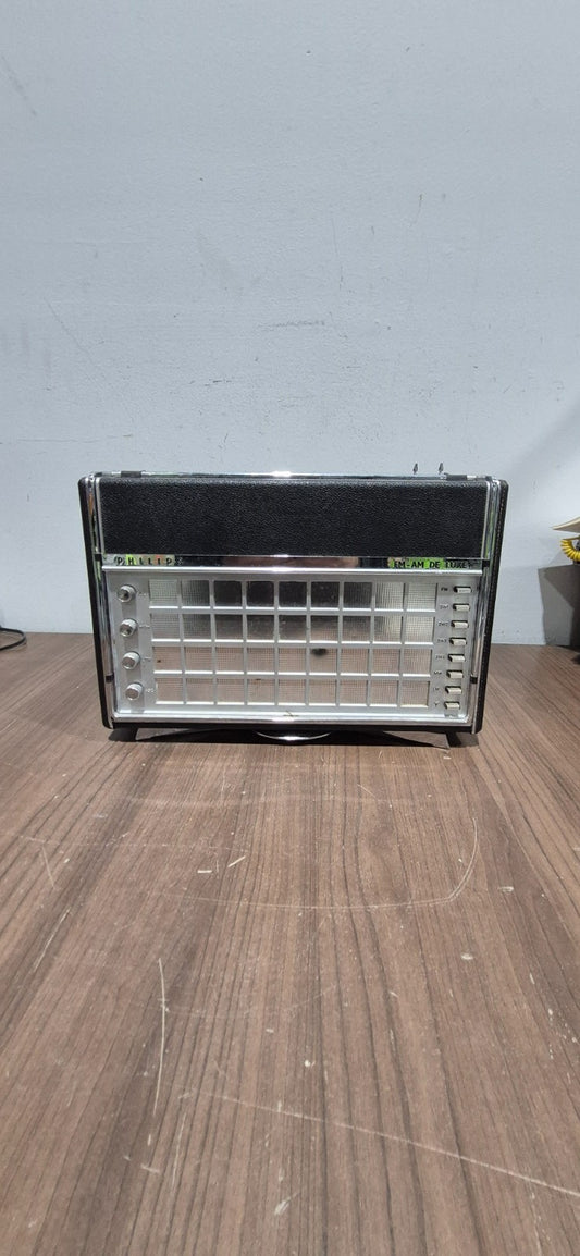 RARE VINTAGE PHILIPS FM-AM De Luxe Portable Multi Band Radio (L6X38T/54)