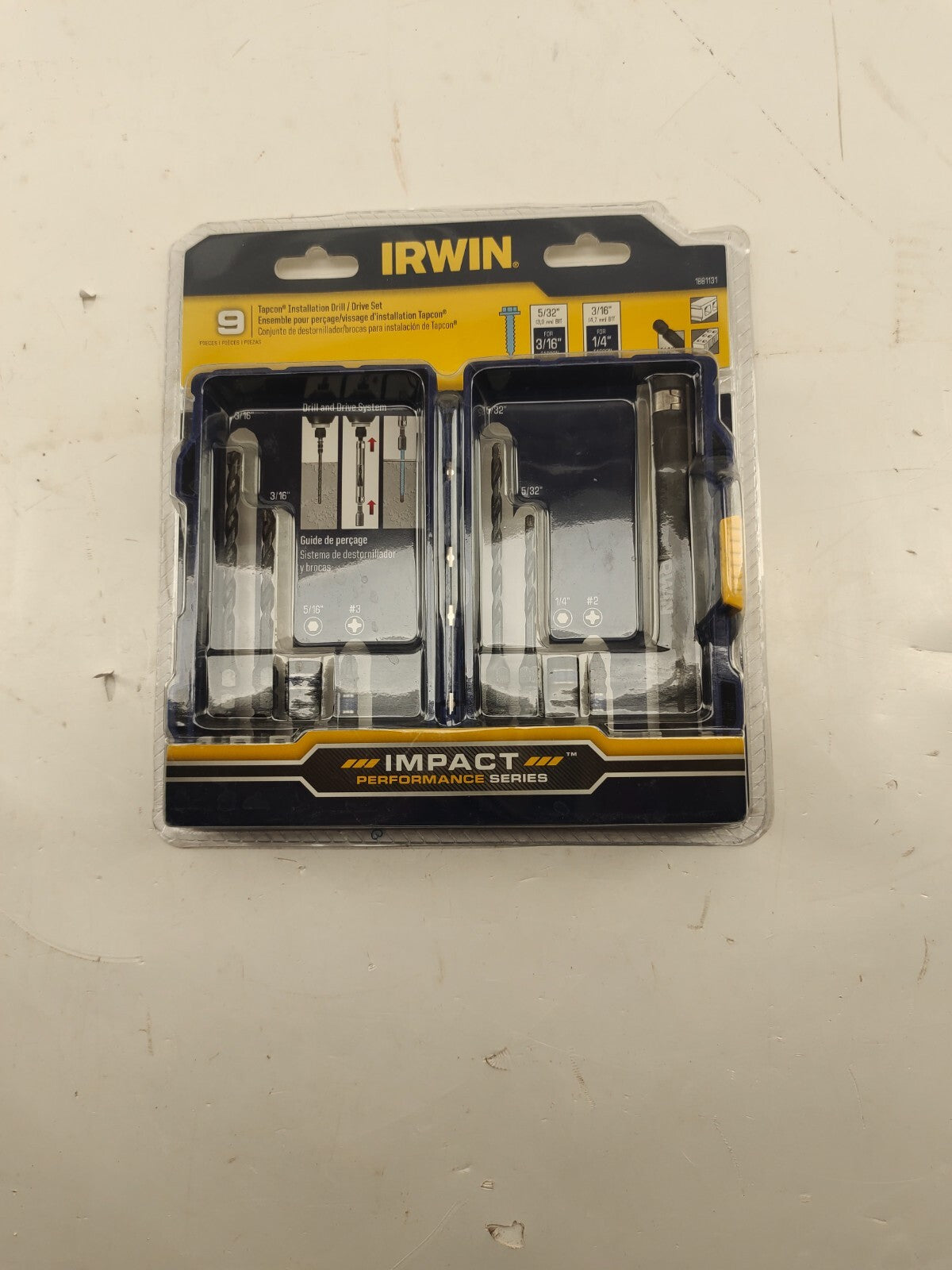 Irwin Tapcon Impact Performance Series Driver set  9 Bits and accessories New