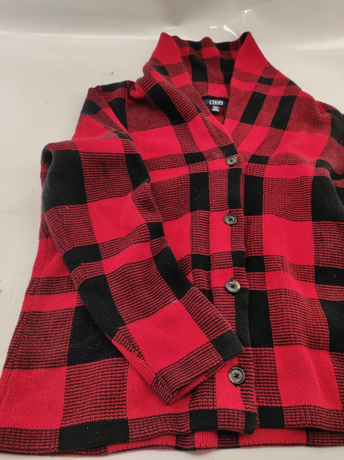 CHAPS Women's loose fit Cardigan Sweater L