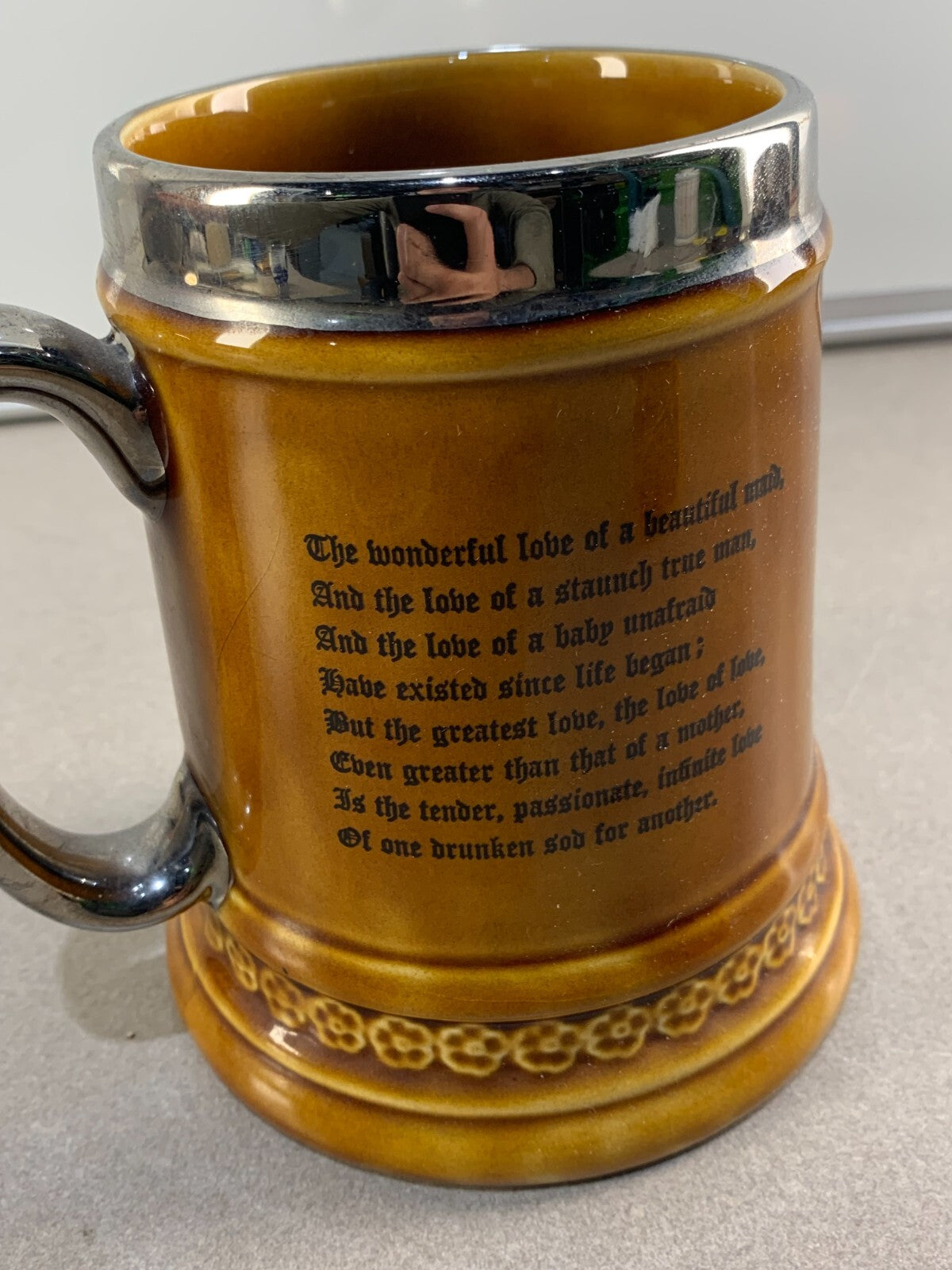Pub Scene Stein Mug Staffordshire Elijah Cotton Lord Nelson Ware England Beer