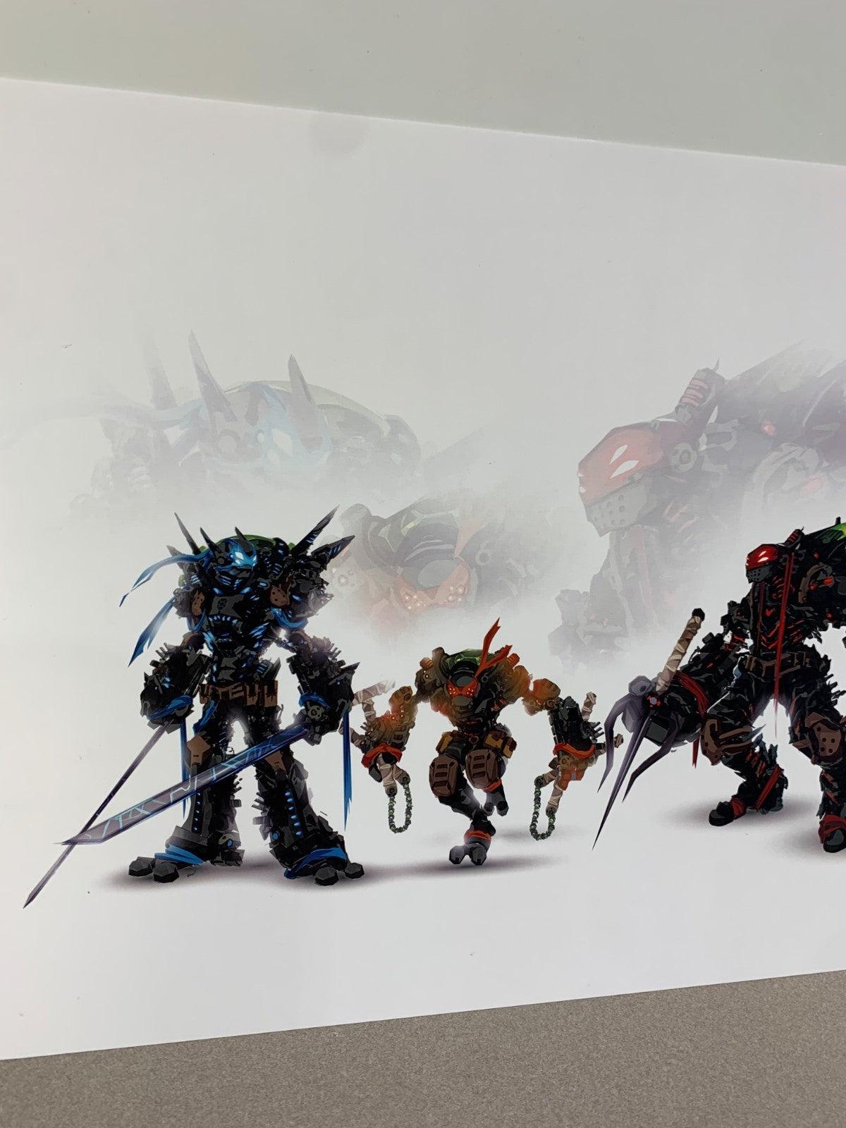 Comic Style Teenage Mutant Ninja Turtles Posted Signed