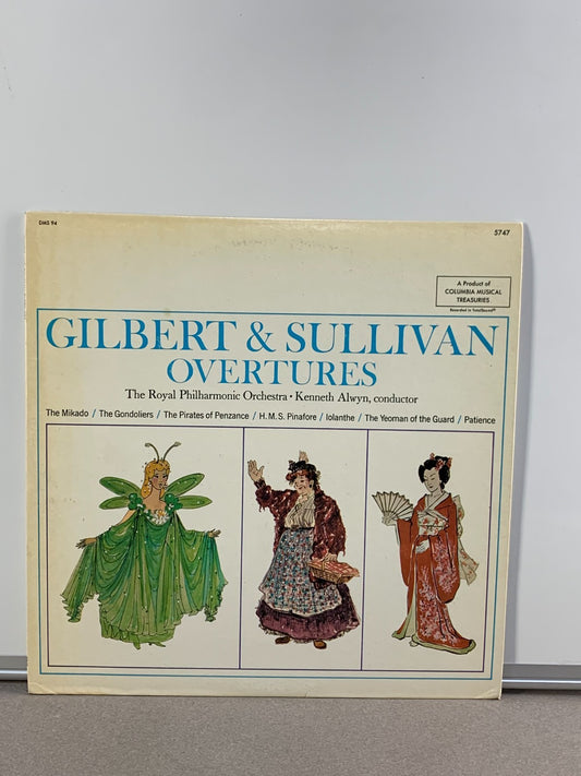 Gilbert & Sullivan Overtures LP 33 RPM Columbia 5747 RPO Alwyn