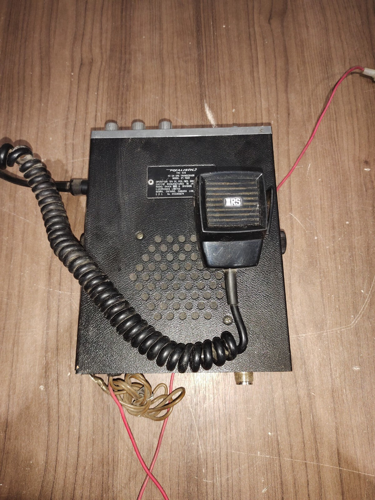 VINTAGE REALISTIC CB TRANSCEIVER RADIO TRC-424