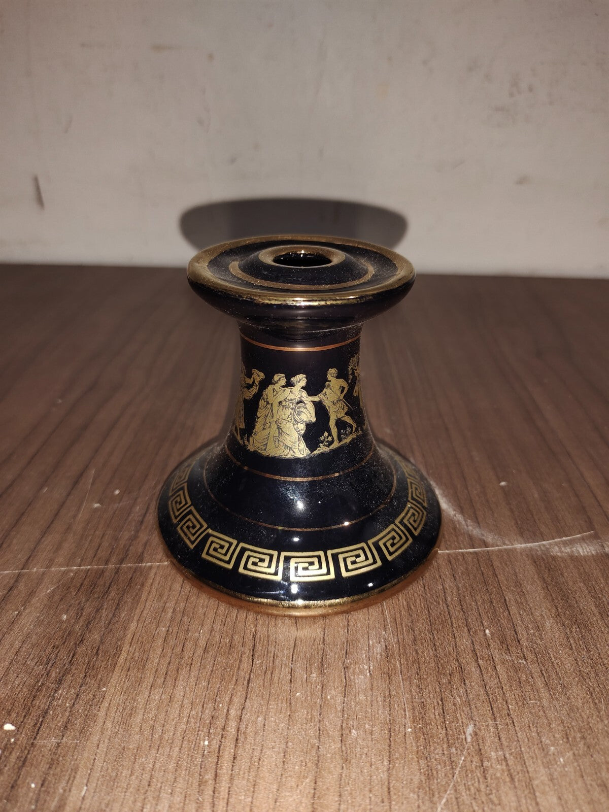 Vintage KE Hand Made In Greece In 24K Gold Plates Bougeoir