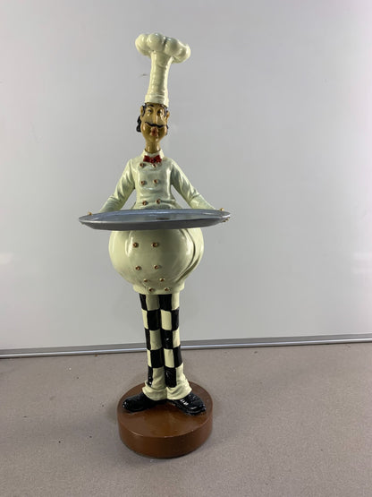 Chef figurine With a Tray