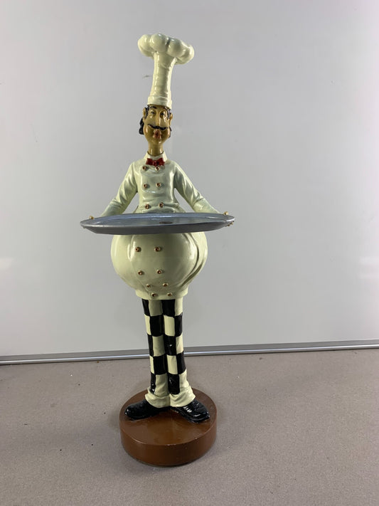 Chef figurine With a Tray