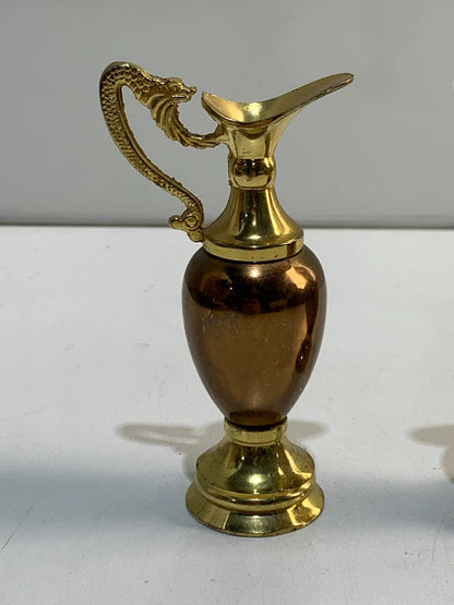 Antique Gilt Gold Dragon Handled Decorative Jugs Made in England