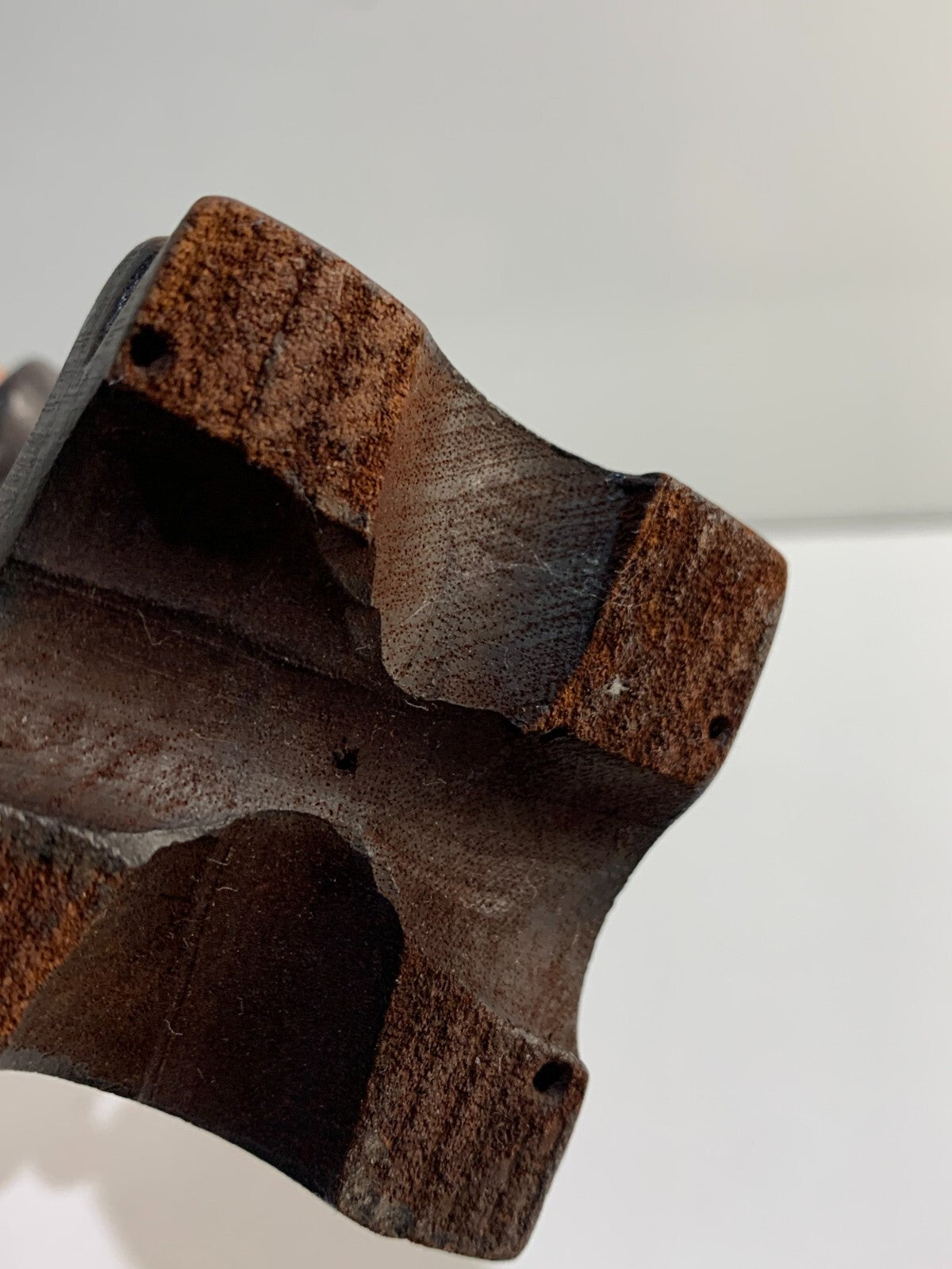 Chinese Figurine Happy Fisherman Hand Carved Wood Statue