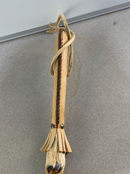Taxidermy Goat Hoof Horse Whip Native American