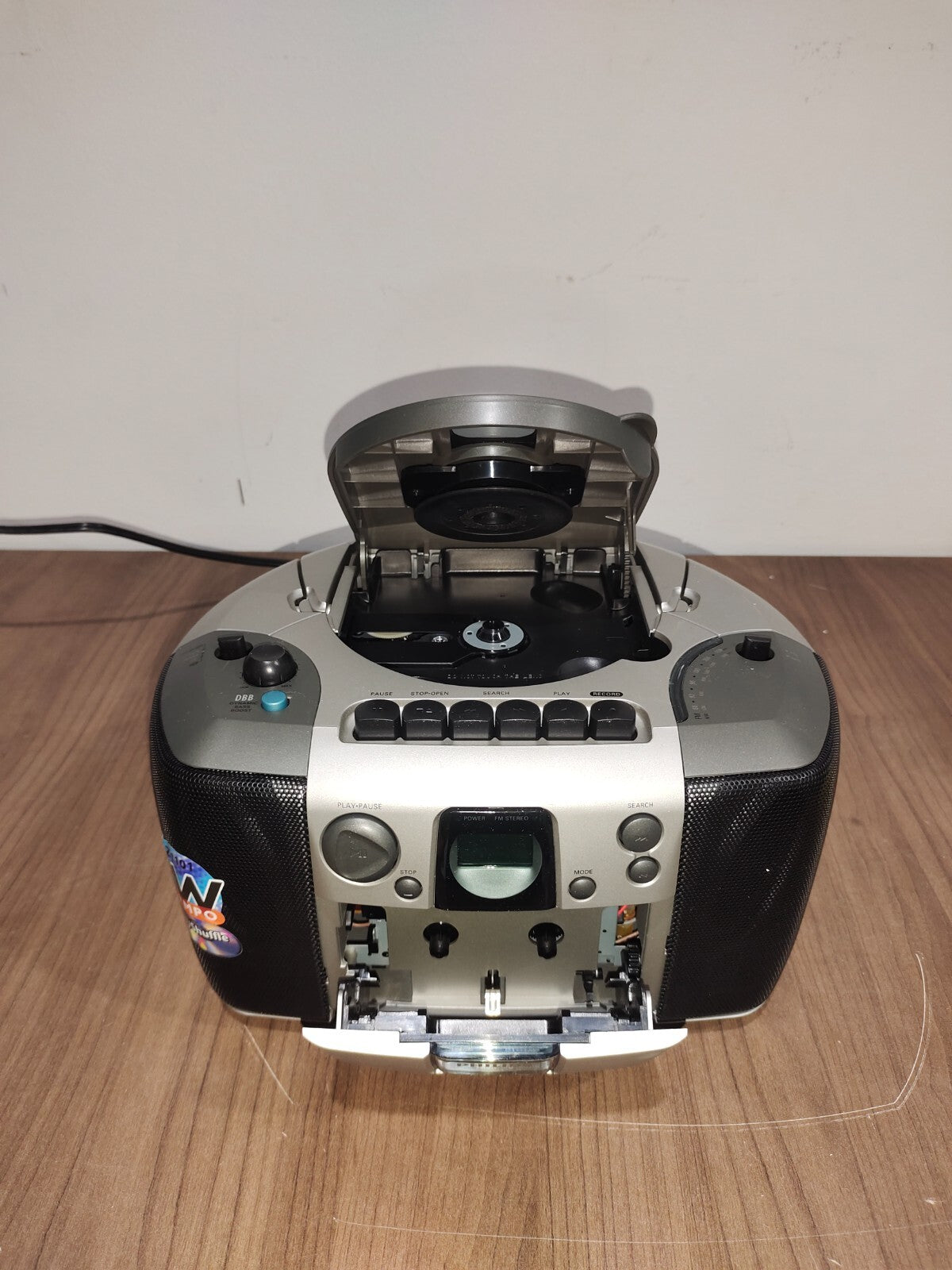 Philips Magnavox AZ1101 /17 CD Radio Cassette Recorder Boombox Grey