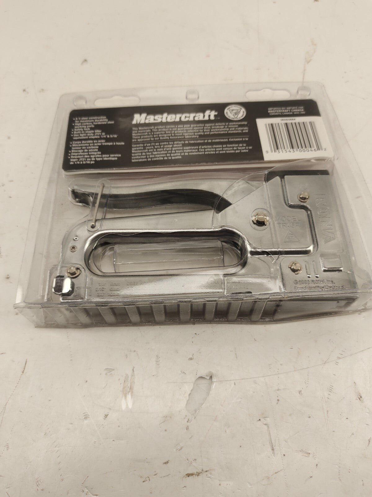 Mastercraft Staple Gun Light Duty - New