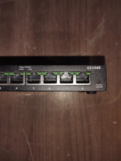 NETGEAR 8-Port Gigabit Ethernet Switch - Model - GS308E