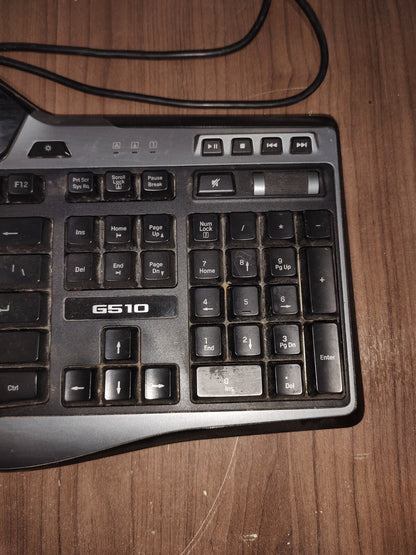 Logitech G510 Wired Gaming Keyboard RGB Backlit Programmable Keys