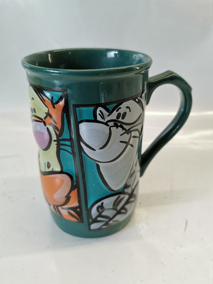 Disney Store Tigger "Winnie the Pooh" 3D Coffee Mug Cup Green 5.5" Pre-Owned