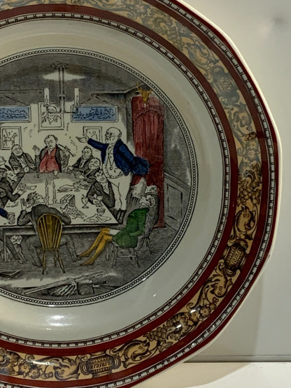 Adams England Mr Pickwick Addresses the Club Plate Charles Dickens