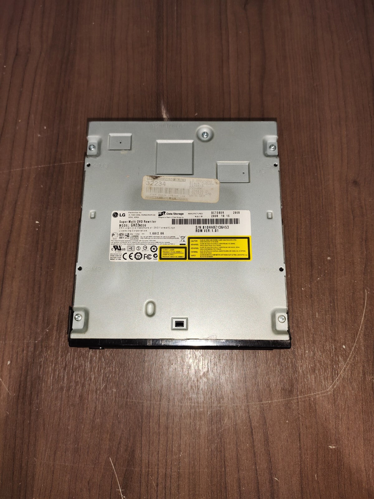 LG GH22NS30 DVD RW Rewriter Burner SATA Black