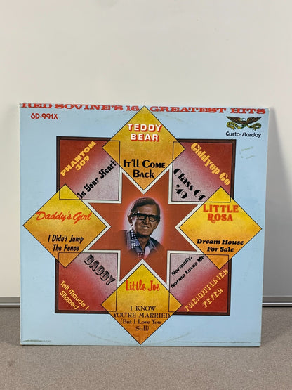 1977 RED SOVINE Greatest Hits LP Gusto-Starday SD-991X Shrink Country