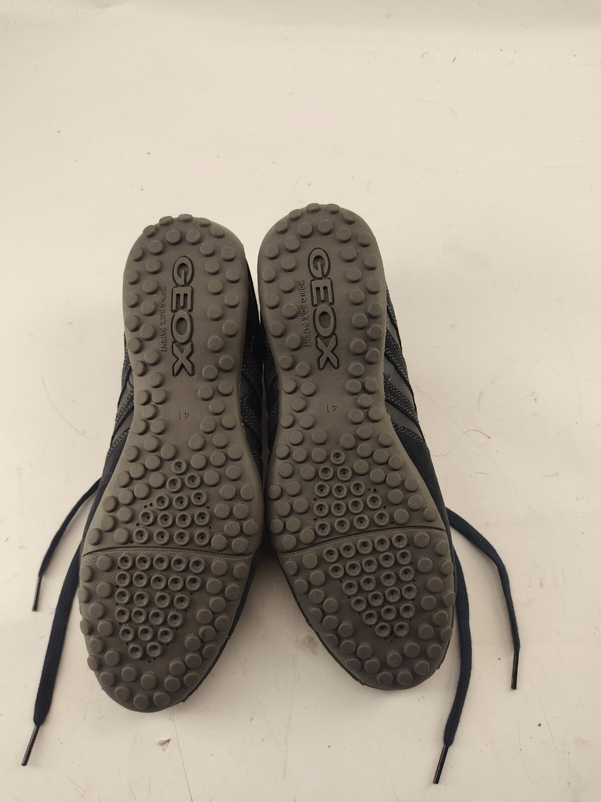 Geox Respira Sports Snake K Men's Sneakers Low Shoes Navy Blue UK-7