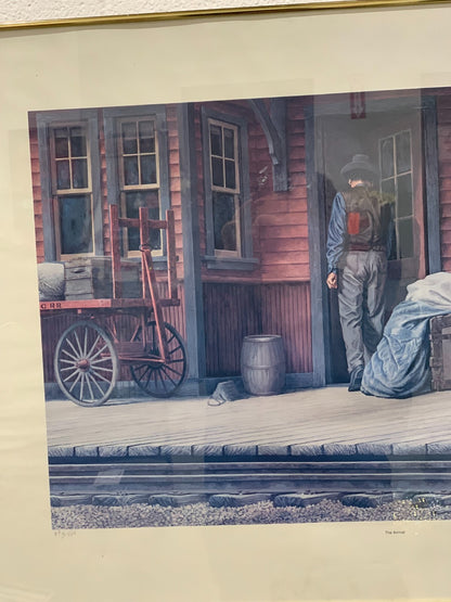 "The Arrival" Of series "Land to Energy" painting By Len Gibbs, 9/25