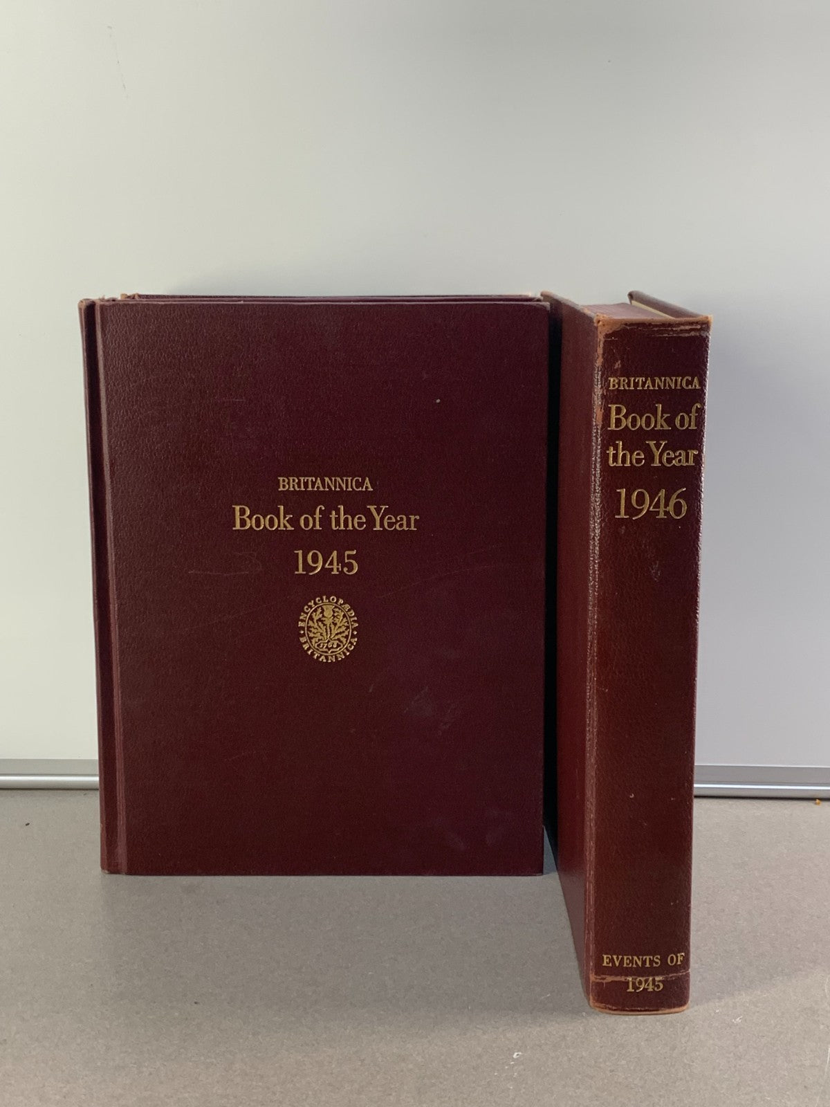 Vintage Encyclopedia Britannica Book Year Lot Set Of 3 1944 1945 1946