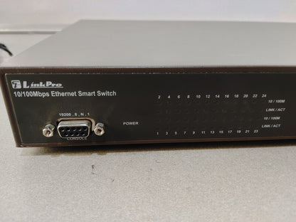GOOD CONDITION LinkPro 10/100Mbps 24 port Ethernet Switch - Brown