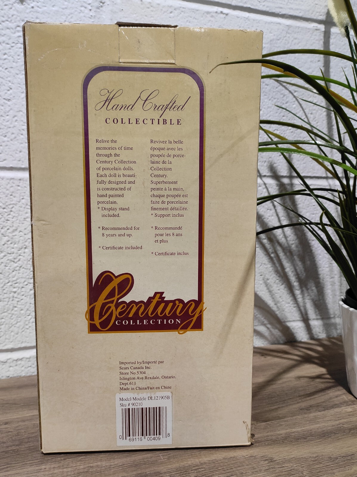 Century COLLECTION GENUINE PORCELAIN DOLL Hand Crafted- Beige