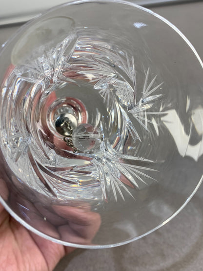 BOHEMIA 24% Lead Over Crystal Handle H Czechoslovakia (A-2) Collectable Bell