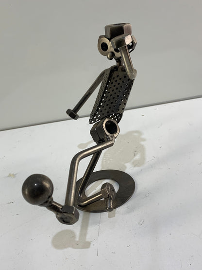 Football Playing Metal Tool Robot Display