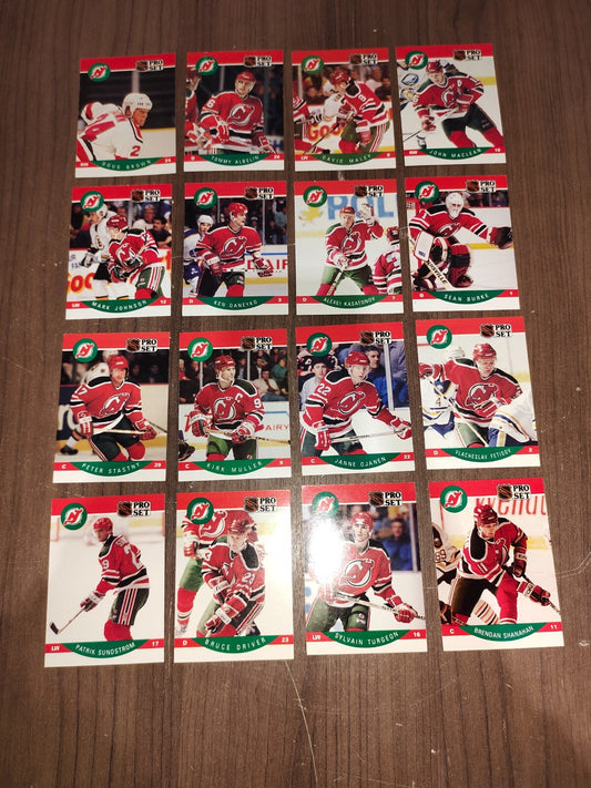 Rare Collectible NHL - New Jersey Devils Cards PRO-SET - Set of 16 Cards