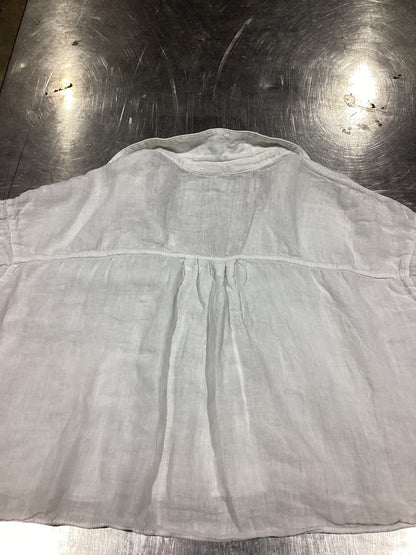Zara White Linen Blouse