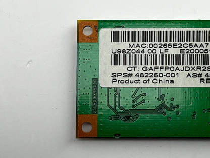 Atheros AR5BXB92 AR9280 Dual wireless 802.11abgn PCIe Mini Foxconn U98Z044.00