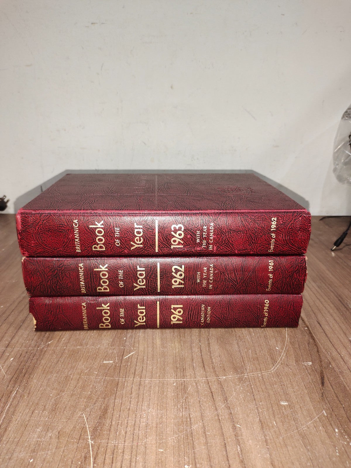 Encyclopedia Britannica Book Year - Set of 3 (1961-1962-1963)