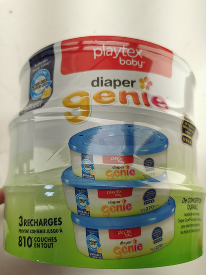 Brand NEW & Sealed • Playtex Baby "Diaper Genie" Refill Bags • 810 Diapers