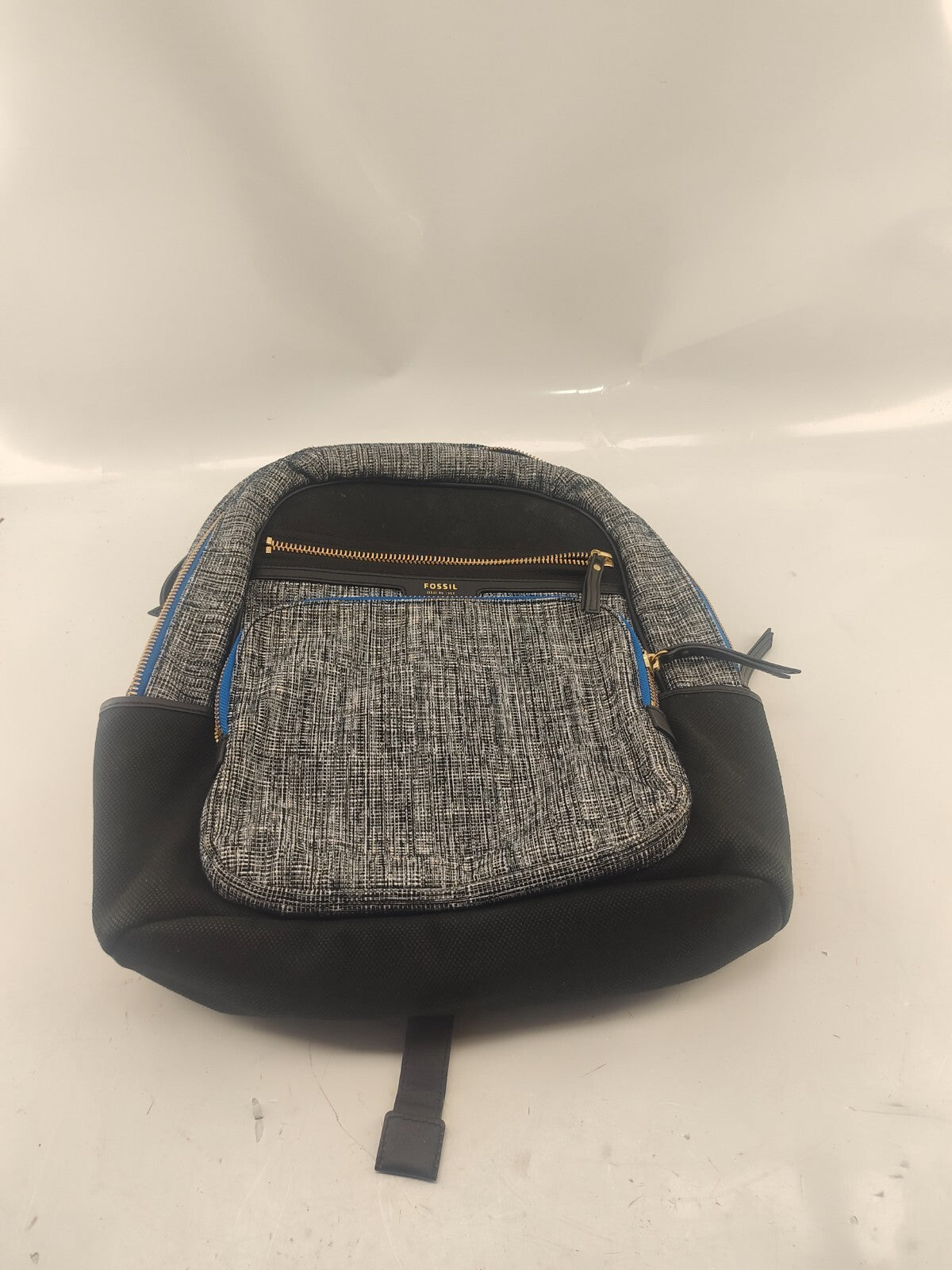 FOSSIL BACKPACK Padded Laptop Bag. Preowned - Vibrant Blue Accent Color Durable