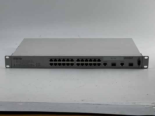 GOOD Symbol 24-PortEthernetSwitch ES-3000-PWR-10-WW Enterprise 10/100 Base-T PoE