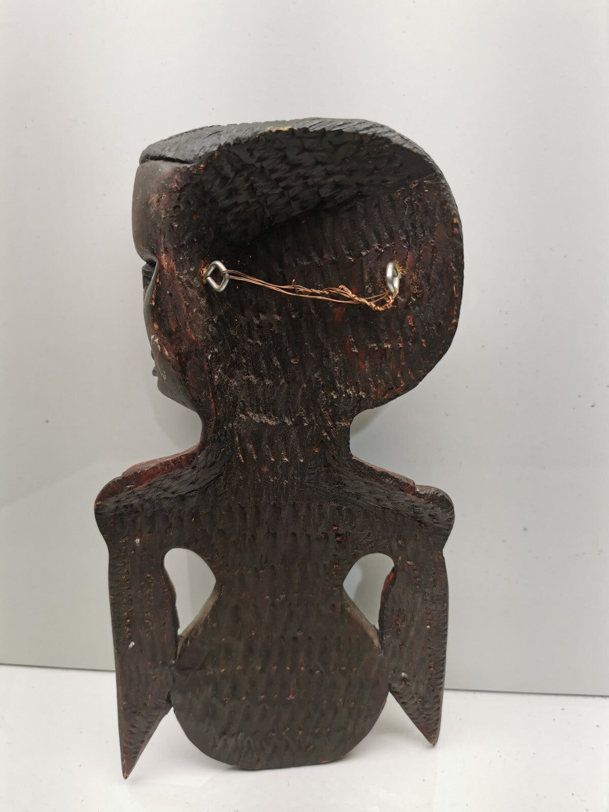 Carved Wooden African Man and woman Profile Wall Art decor collectible face art