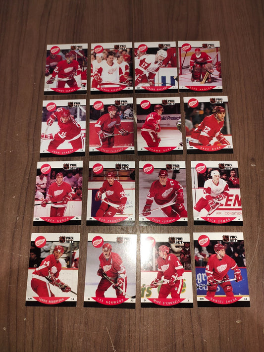 Rare Collectible NHL - Detroit Red Wings Cards PRO-SET - Set of 16 Cards