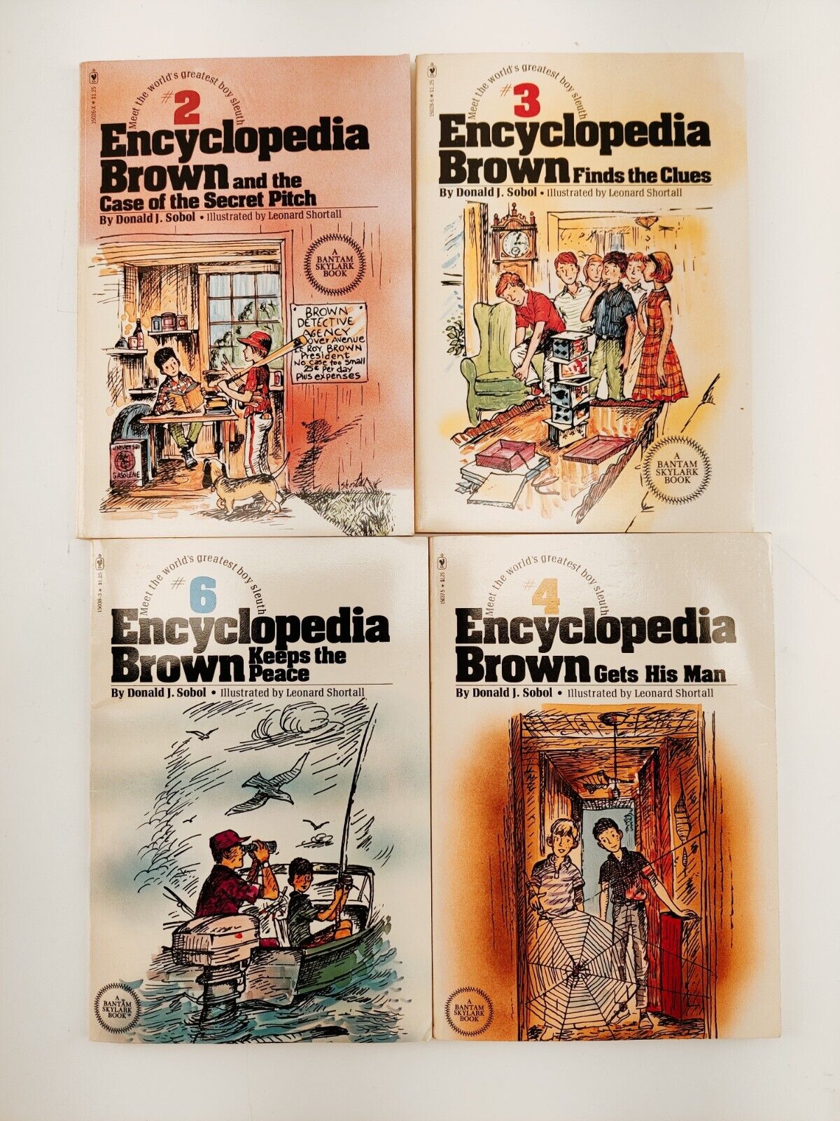 Encyclopedia Brown Box Set Donald J. Sobol Vintage 1970s