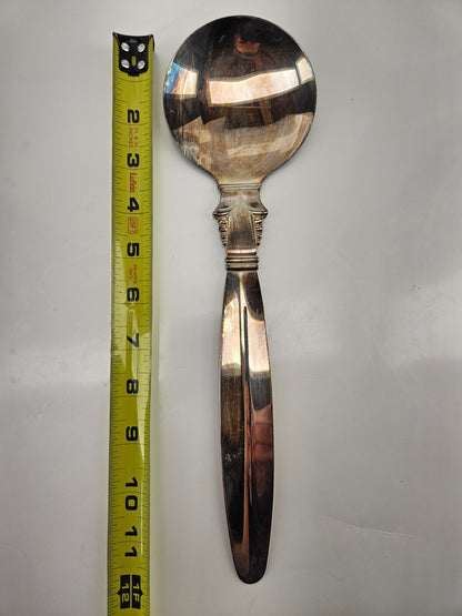 Vintage Viking Plate E.P Brass Casserole Serving Spoon 12"