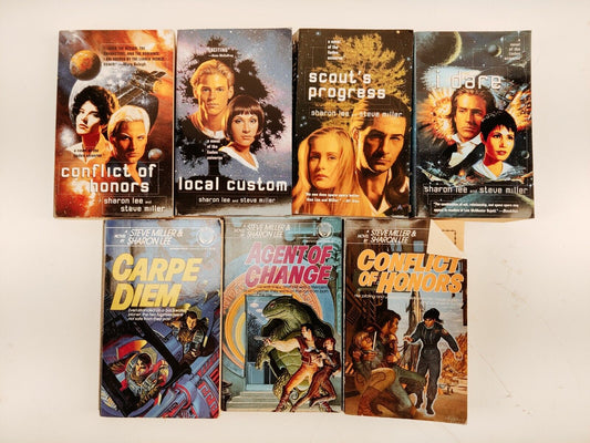 Steve Miller & Sharon Lee Lot of 7 PB Books 1980s-2000s